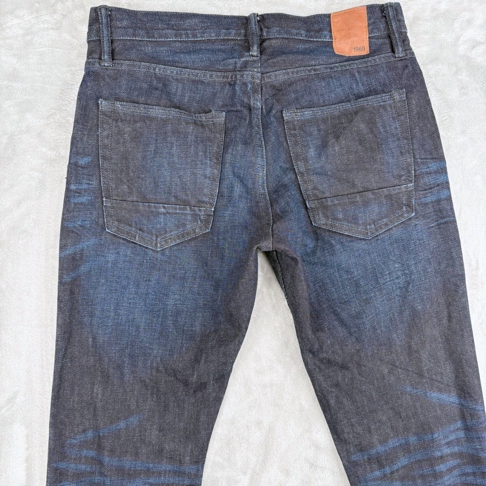 Gap Jeans Mens 32x34 (Fits 31x34) Dark Wash 1969 Authentic Skinny Ringspun Denim
